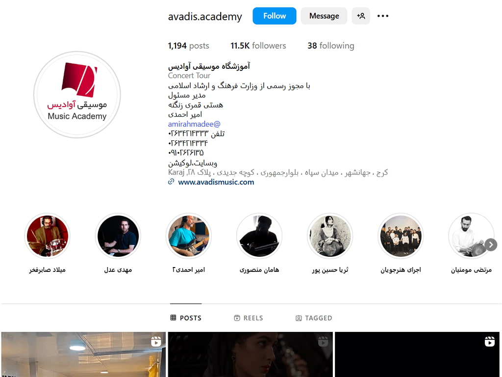آموزشگاه ویولن آوادیس کرج