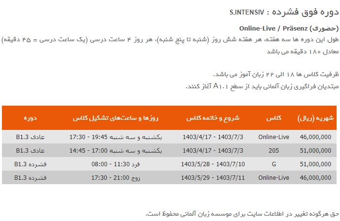 هزینه کلاس زبان آلمانی گوته